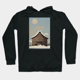 Barn in Winter Hoodie